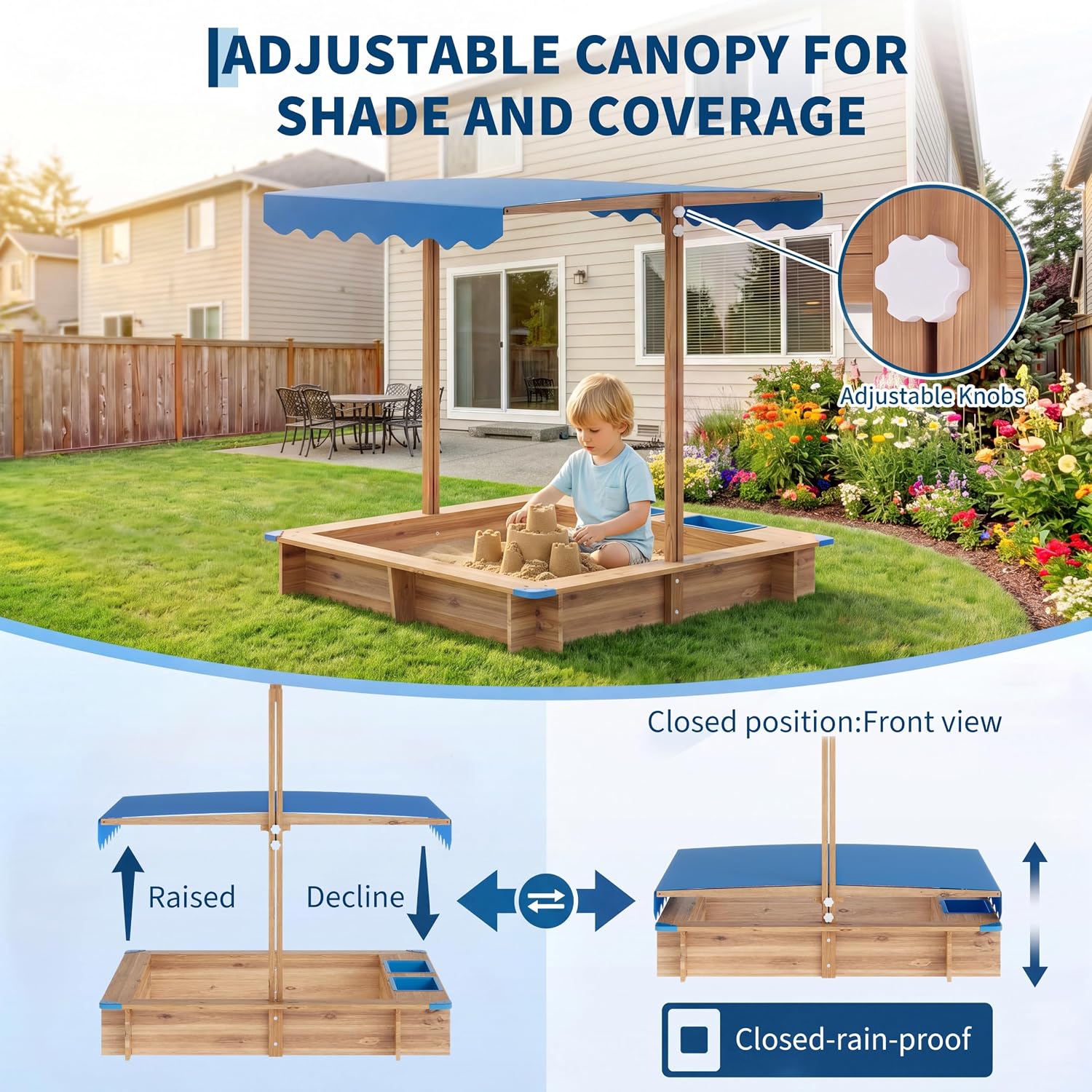 Children Outdoor Sand Pit Kids - Kids Outdoor Sandbox ulasan dan harga