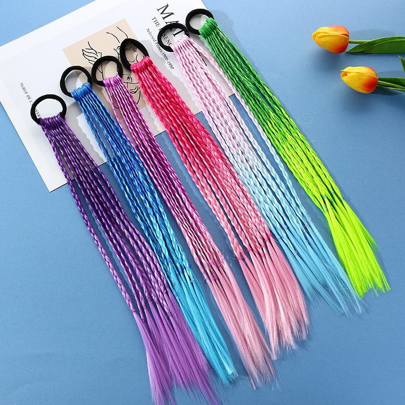 1 PCS New Girls Colorful Wigs  - Kids Outdoor Decor ulasan dan harga