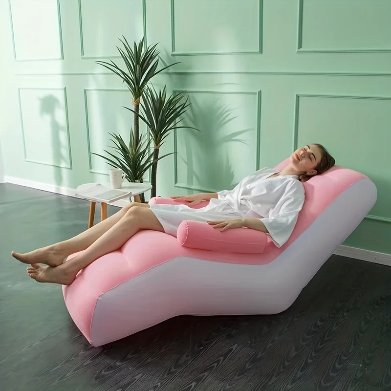 Inflatable Lazy Sofa Flocking  - Kids Outdoor Lounge ulasan dan harga